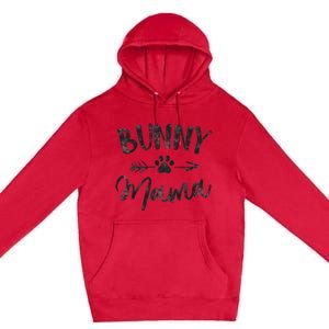 Bunny Mama Animal Lovers Pet Owner Gifts Rabbit Mom Premium Pullover Hoodie