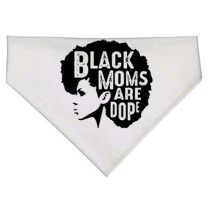 Black Moms Are Dope Funny Afro African American Mothers Day Gift USA-Made Doggie Bandana