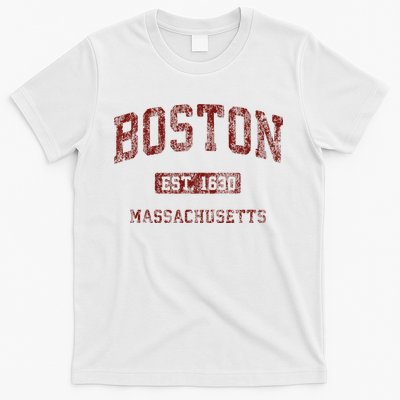 Boston Massachusetts Athletic Throwback T-Shirt