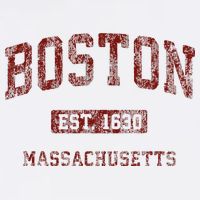 Boston Massachusetts Athletic Throwback Tall T-Shirt