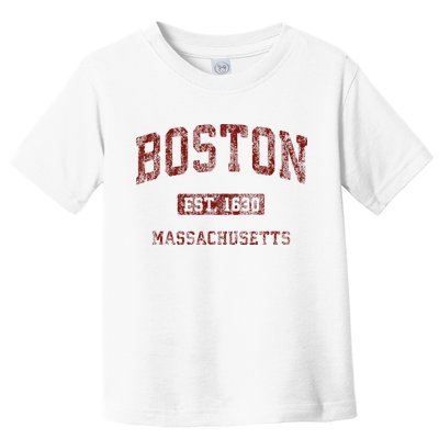 Boston Massachusetts Athletic Throwback Toddler T-Shirt