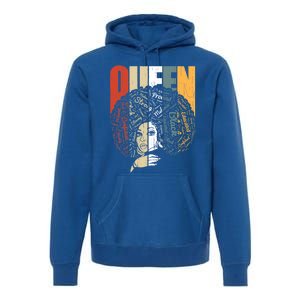 Black Magic Afro American Melanin Natural Hair Queen Gift Premium Hoodie