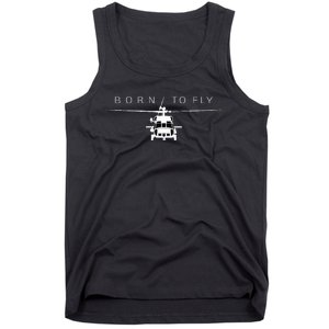 Blackhawk Military Aviation Apparel Helicopter Pilot Gift Tank Top