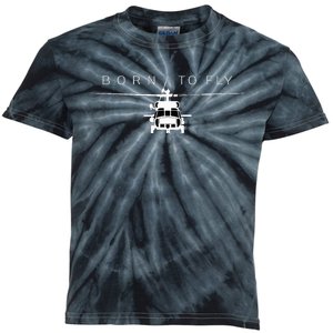 Blackhawk Military Aviation Apparel Helicopter Pilot Gift Kids Tie-Dye T-Shirt