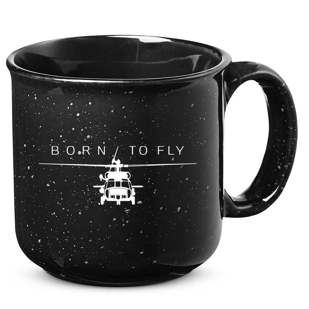 Blackhawk Military Aviation Apparel Helicopter Pilot Gift 15oz Campfire Ceramic Mug