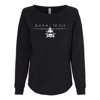 Blackhawk Military Aviation Apparel Helicopter Pilot Gift Womens California Wash Sweatshirt