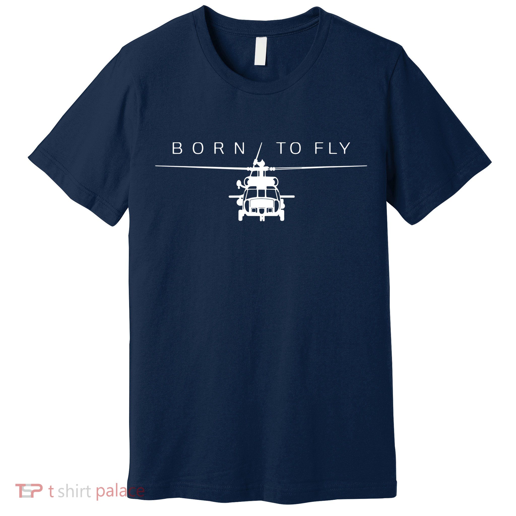 Blackhawk Military Aviation Apparel Helicopter Pilot Gift Premium T-Shirt