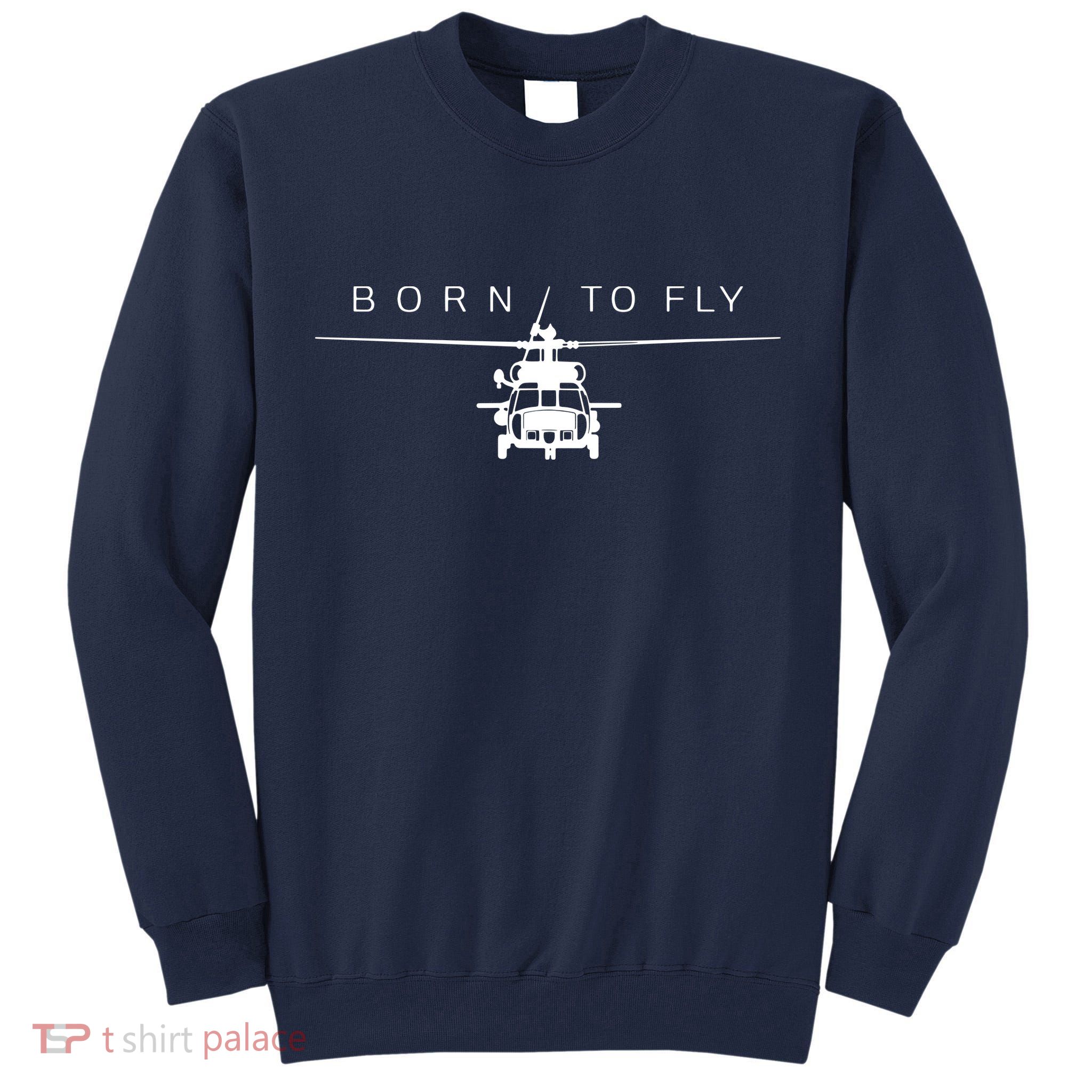 Blackhawk Military Aviation Apparel Helicopter Pilot Gift Tall Sweatshirt