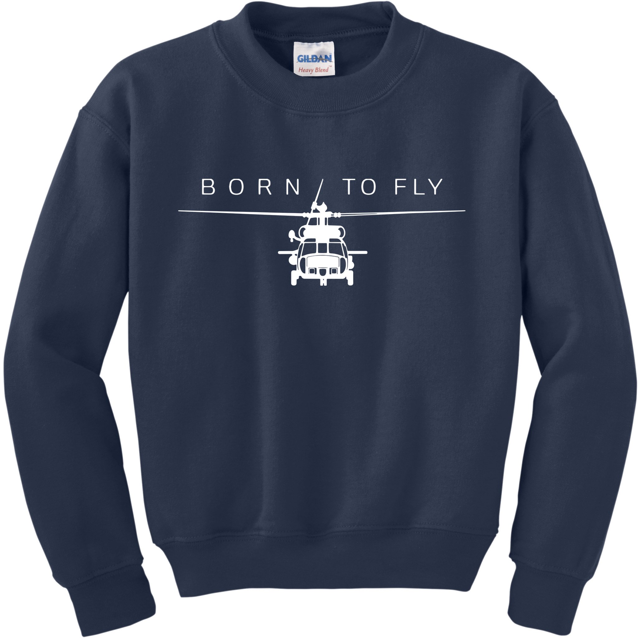 Blackhawk Military Aviation Apparel Helicopter Pilot Gift Kids Sweatshirt