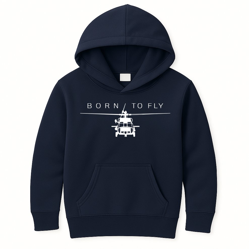 Blackhawk Military Aviation Apparel Helicopter Pilot Gift Kids Hoodie