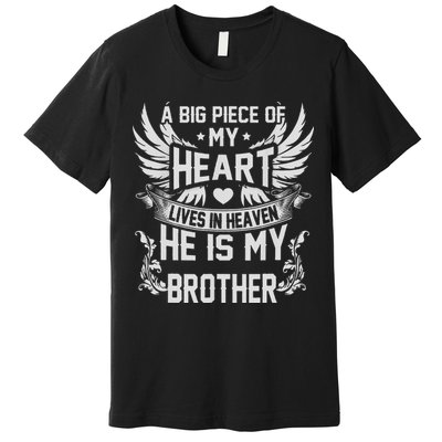 Brother My Angel In Memory Of Brother In Heaven Premium T-Shirt