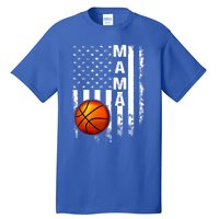 Basketball Mama American Flag Vintage Christmas Xmas Great Gift Tall T-Shirt