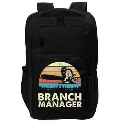 Branch Manager Arborist Tree Surgeon Lumberjack Logger Impact Tech Backpack