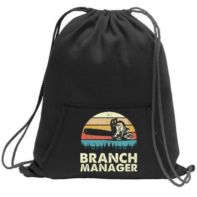 Branch Manager Arborist Tree Surgeon Lumberjack Logger Sweatshirt Cinch Pack Bag