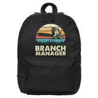 Branch Manager Arborist Tree Surgeon Lumberjack Logger 16 in Basic Backpack