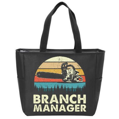 Branch Manager Arborist Tree Surgeon Lumberjack Logger Zip Tote Bag