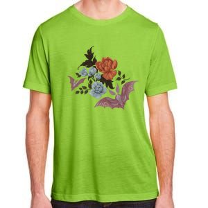 Botanical Moths And Night Flowers Adult ChromaSoft Performance T-Shirt