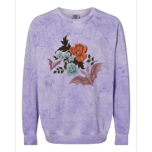 Botanical Moths And Night Flowers Colorblast Crewneck Sweatshirt