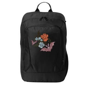 Botanical Moths And Night Flowers City Backpack