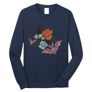 Botanical Moths And Night Flowers Long Sleeve Shirt