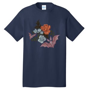 Botanical Moths And Night Flowers Tall T-Shirt