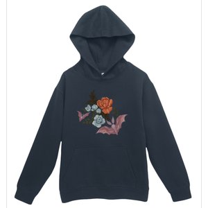 Botanical Moths And Night Flowers Urban Pullover Hoodie