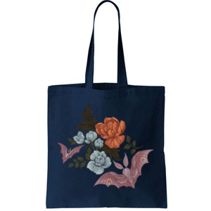 Botanical Moths And Night Flowers Tote Bag