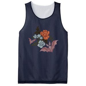 Botanical Moths And Night Flowers Mesh Reversible Basketball Jersey Tank