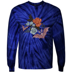 Botanical Moths And Night Flowers Tie-Dye Long Sleeve Shirt