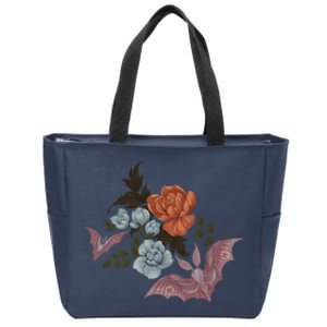 Botanical Moths And Night Flowers Zip Tote Bag