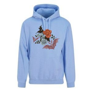 Botanical Moths And Night Flowers Unisex Surf Hoodie