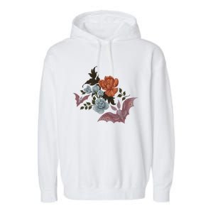 Botanical Moths And Night Flowers Garment-Dyed Fleece Hoodie