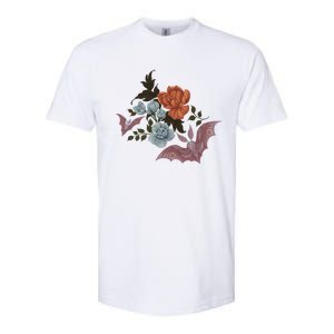 Botanical Moths And Night Flowers Softstyle CVC T-Shirt