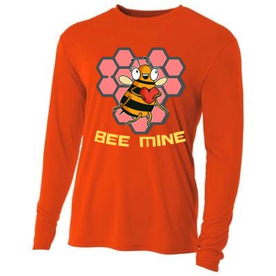 Bee Mine A Valentine's Day Gift For Beekeepers Or Bee Lovers Great Gift Cooling Performance Long Sleeve Crew