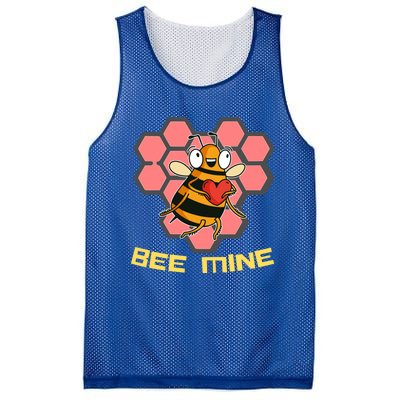 Bee Mine A Valentine's Day Gift For Beekeepers Or Bee Lovers Great Gift Mesh Reversible Basketball Jersey Tank