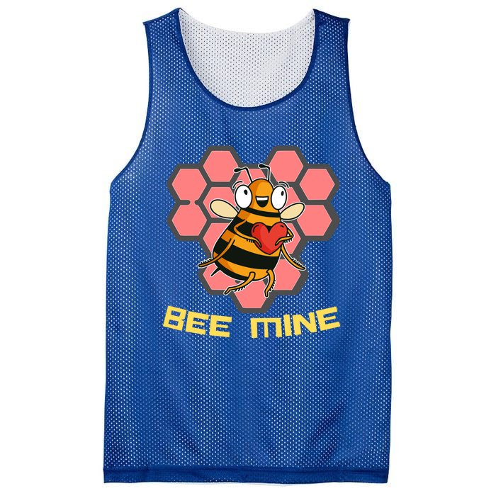 Bee Mine A Valentine's Day Gift For Beekeepers Or Bee Lovers Great Gift Mesh Reversible Basketball Jersey Tank