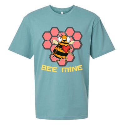 Bee Mine A Valentine's Day Gift For Beekeepers Or Bee Lovers Great Gift Sueded Cloud Jersey T-Shirt