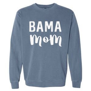 Bama Mom Alabama Gift Mother's Day Football Garment-Dyed Sweatshirt