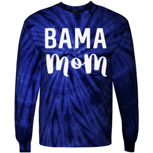 Bama Mom Alabama Gift Mother's Day Football Tie-Dye Long Sleeve Shirt