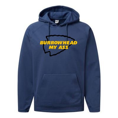 BurrowHead My Ass Funny Meme Performance Fleece Hoodie