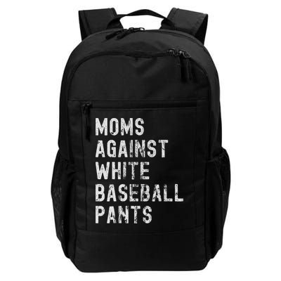 Baseball Mom Against White Baseball Pants Backpack