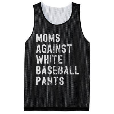 Baseball Mom Against White Baseball Pants Mesh Reversible Basketball Jersey Tank