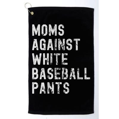 Baseball Mom Against White Baseball Pants Golf Towel