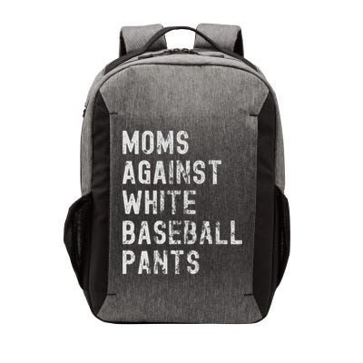 Baseball Mom Against White Baseball Pants Vector Backpack