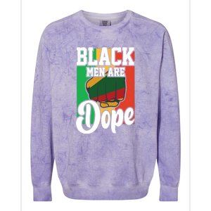 Black Man Are Dope Black History Month Gift Colorblast Crewneck Sweatshirt