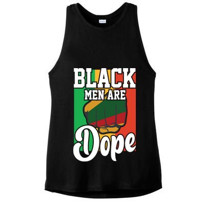 Black Man Are Dope Black History Month Gift Ladies PosiCharge Tri-Blend Wicking Tank
