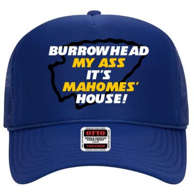 BurrowHead My Ass Funny Meme High Crown Mesh Back Trucker Hat