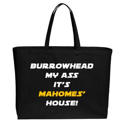 Burrowhead My Ass Funny Football Fan Cotton Canvas Jumbo Tote