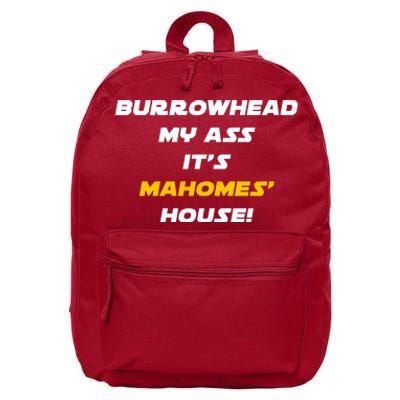 Burrowhead My Ass Funny Football Fan 16 in Basic Backpack