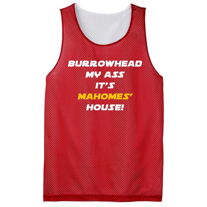 Burrowhead My Ass Funny Football Fan Mesh Reversible Basketball Jersey Tank